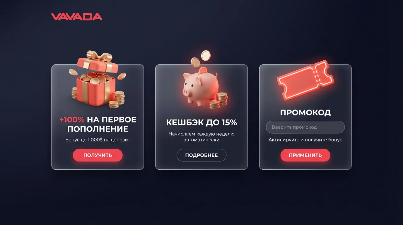 Бонусы на 2026 год от Vavada